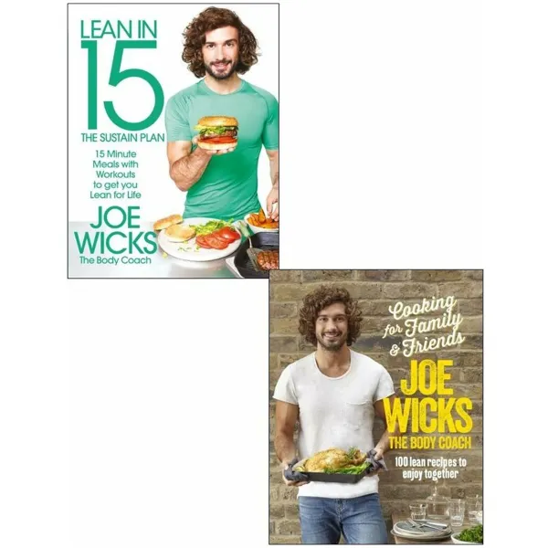 Cooking for Family and Friends & Lean in 15: The Sustain Plan 2 Books Collection Set