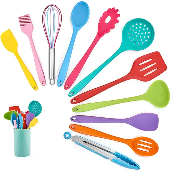Ebern Designs Silicone Kitchen Utensil Set