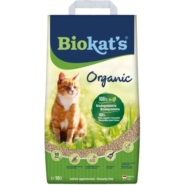 Biokat’s Lettiera Agglomerante Organic – Lettiera Naturale per Gatti